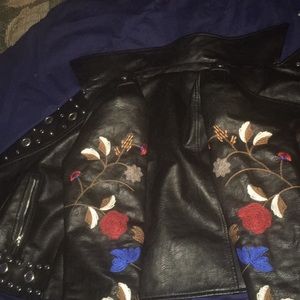 Leather jacket fits like a small/medium